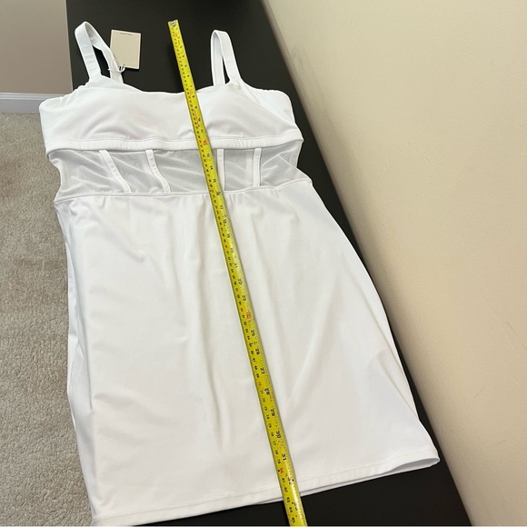 NWT Halara Softlyzero Contrast Mesh Corset Style Bodycon Dress - Picture 14 of 16